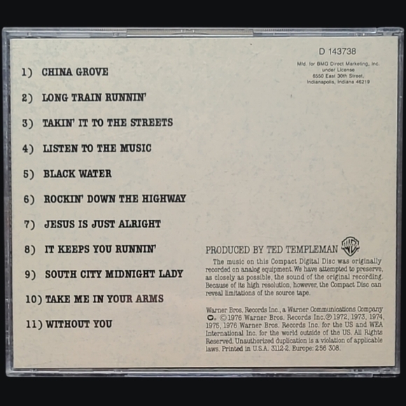 MUSIC CD  1976  THE DOOBIE BROTHERS "BEST OF THE DOOBIES" LISTEN TO THE MUSIC - Picture 3 of 3